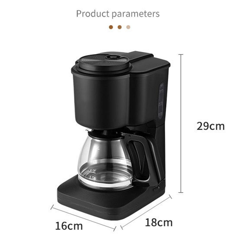 Coffee Maker Small Home Portable Automatic American Drip 600W Large Capacity Office Household Coffee Maker