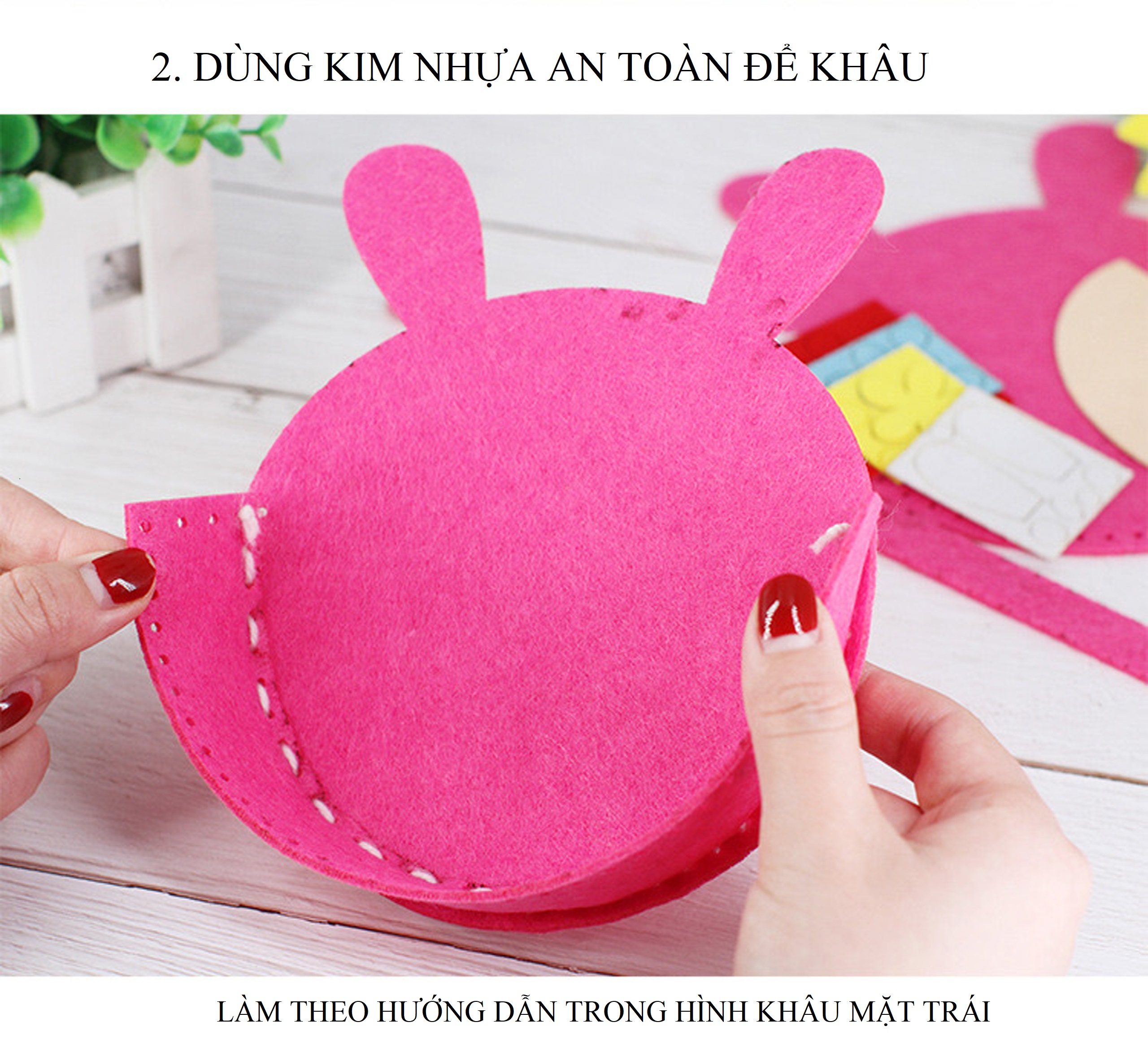 TÚI SÁCH NHIỀU MẪU THỦ CÔNG TỰ LÀM HDY DIY CHẤT LIỆU VẢI DẠ KIM NHỰA  CHO BÉ TRAI VÀ BÉ GÁI MY MICKEY SHOP