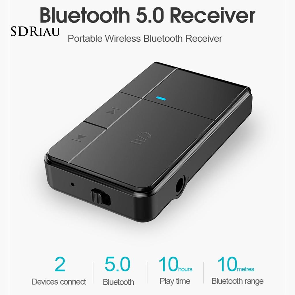 *QCDZ* J20 Bluetooth 5.0 Receiver Handfree 3.5mm Jack Portable AUX Audio Adapter for Car