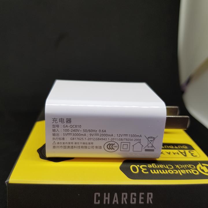 Củ Sạc Nhanh 1 Cổng Qualcomm - Quickcharge 3.0 - Hàng Chính Hãng