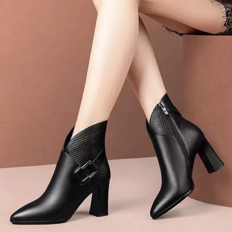 Giày da nữ cao cấp kiểu dáng sang trọng NP2268