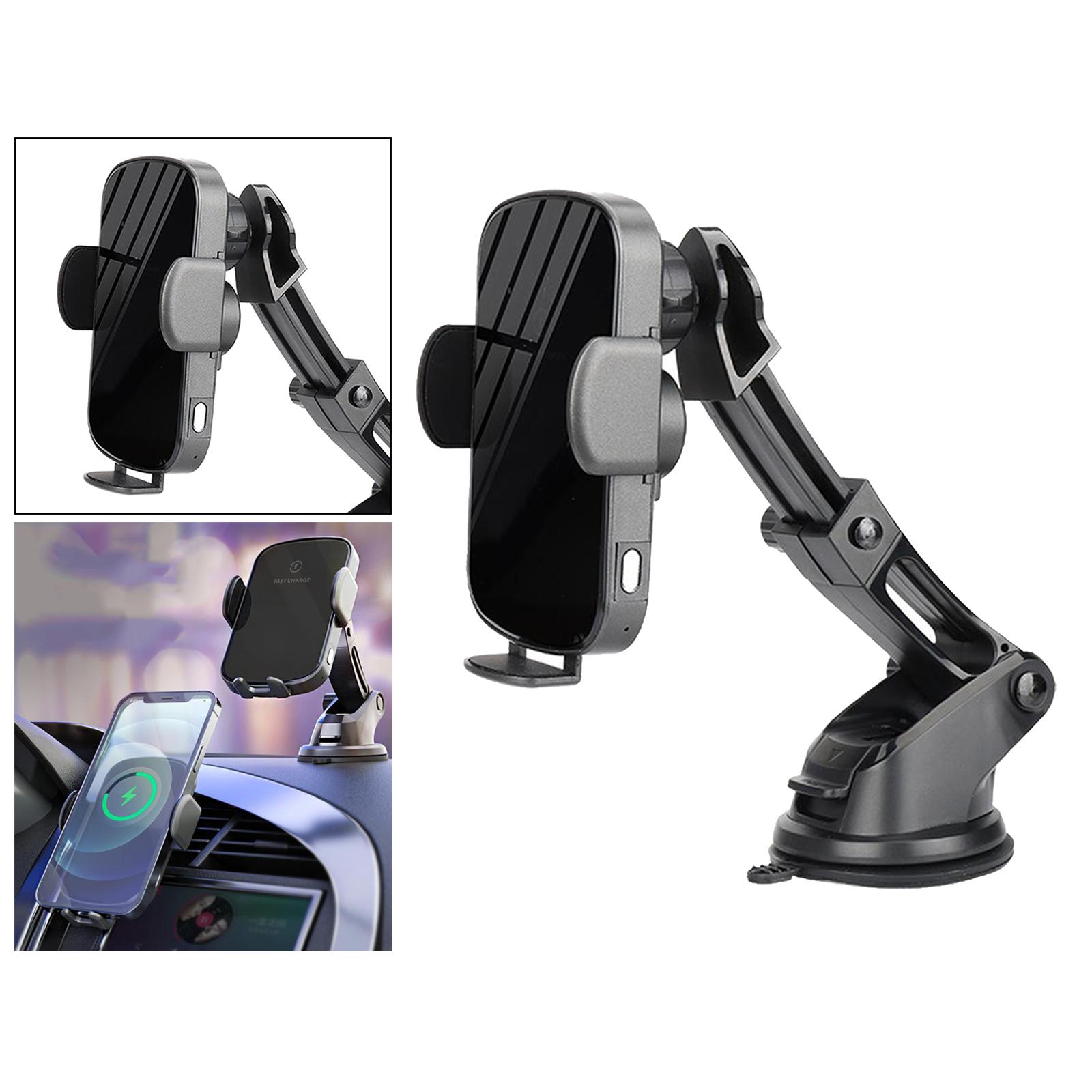 Wireless Car Charger,15W Qi Fast Charging Auto-Clamping Car Mount, Windshield Dash Air Vent Phone Holder Compatible with iPhone 11/11 Pro Max/Xs MAX