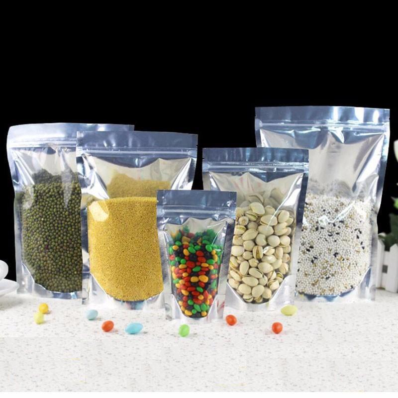 1kg túi zip bạc 1 mặt bạc 1 mặt trong - Plastic bag
