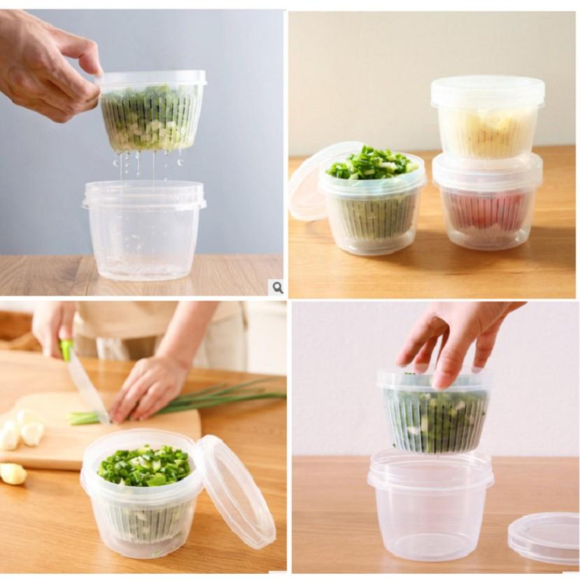 Bộ hộp nhựa giữ tươi cho rau củ