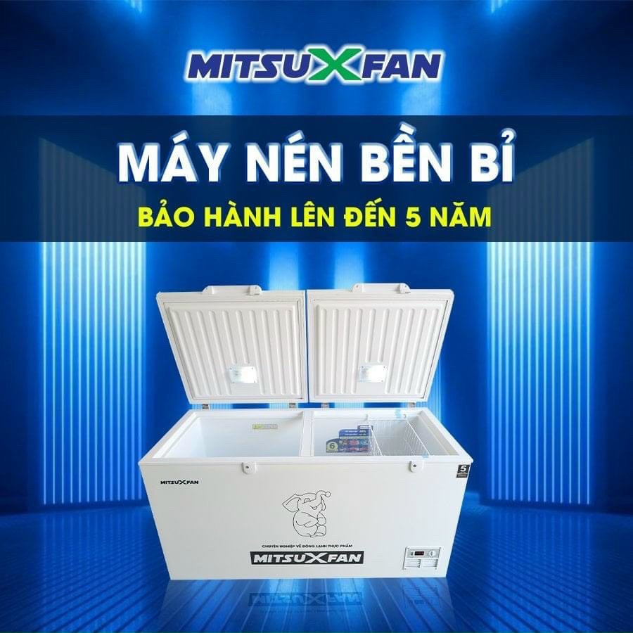 [GIAO TOÀN QUỐC] Tủ Đông Inverter Cao Cấp MITSUXFAN MF1-566WWE2 Euro Design Dung Tích 700/500 Lít Chuẩn Châu Âu, Làm Lạnh Nhanh 6 trong 1, Kháng Khuẩn Phân Tử Bạc, Tiết Kiệm Điện 65% Điện Năng, Tủ Cấp Đông 2 Cánh Cửa MF1566WWE2 - Hàng Chính Hãng