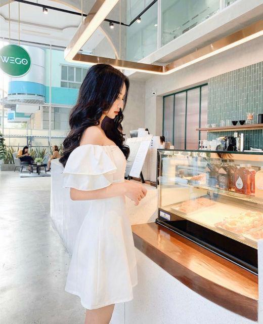 Đầm dự tiệc trễ vai nhiều màu sang chảnh