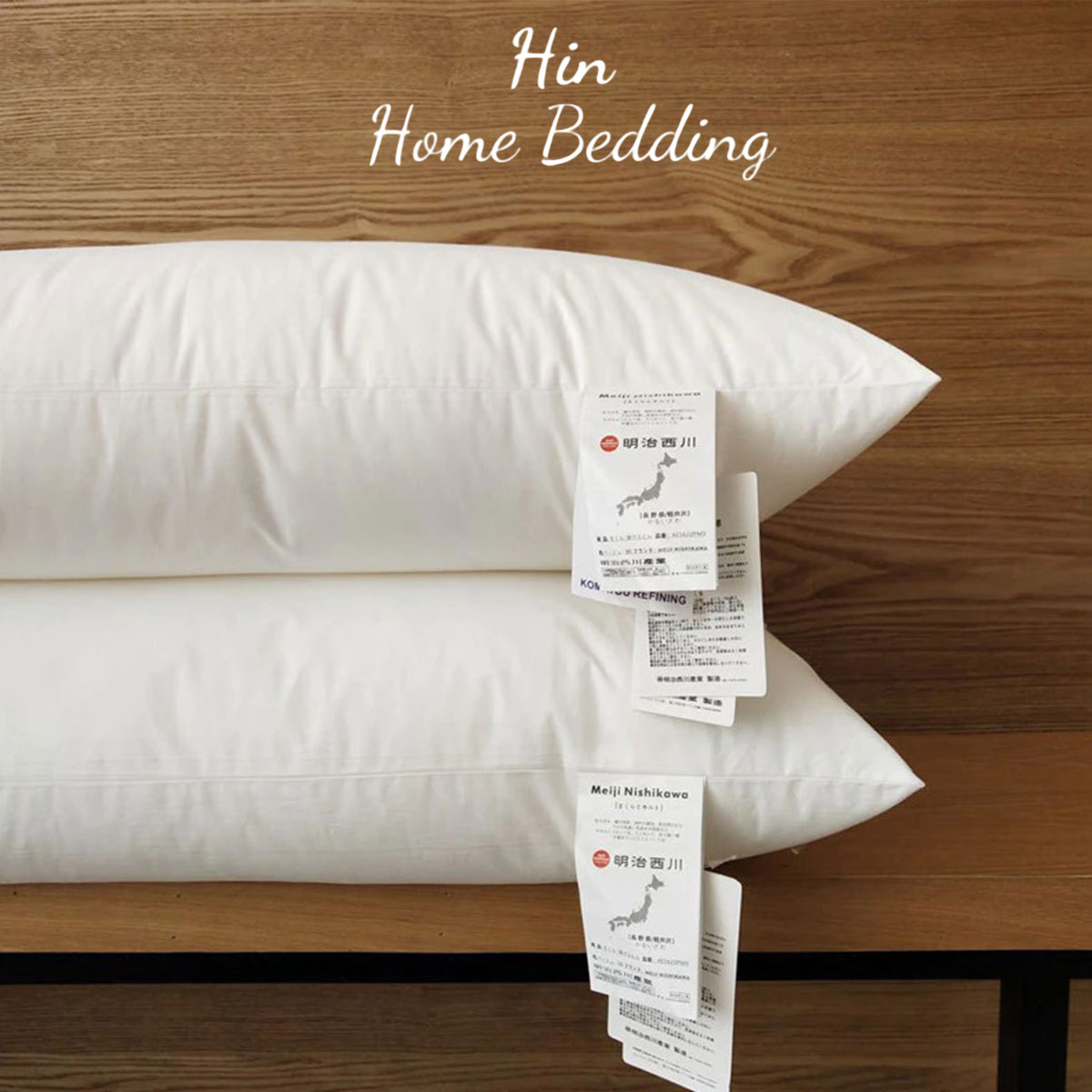 Gối Khách Sạn 50x70cm Hin Home Bedding Gối Ngủ Ruột Gối Lông Vũ Nhân Tạo Cao Cấp Gối Nhật Bản