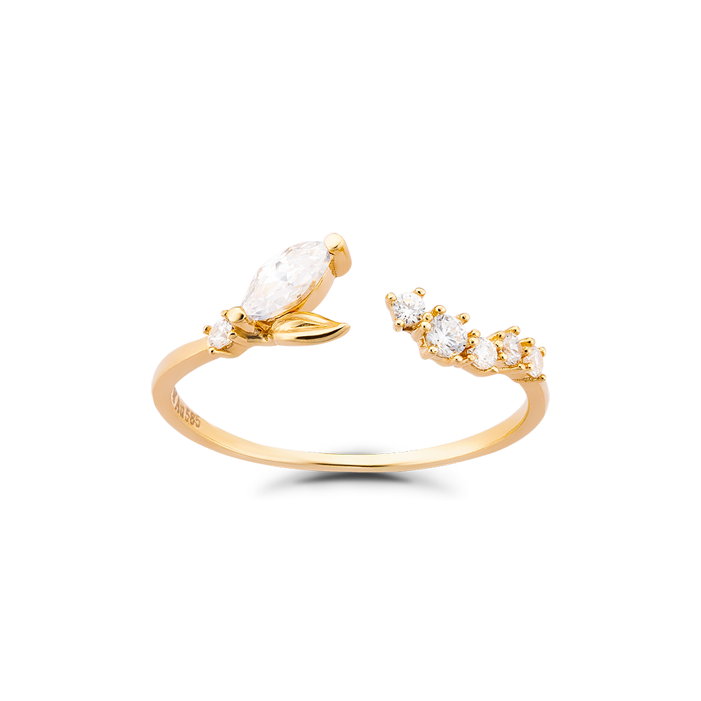 Nhẫn nữ vàng tây 14k NLF414 Huy Thanh Jewelry