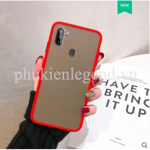 Ốp lưng trong nhám viền màu chống sốc cho SamSung Galaxy A11