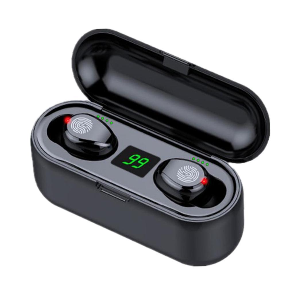 HBQ Q32 LED Bluetooth5.0 Earphone Bluetooth Headphone Sport Earbud black