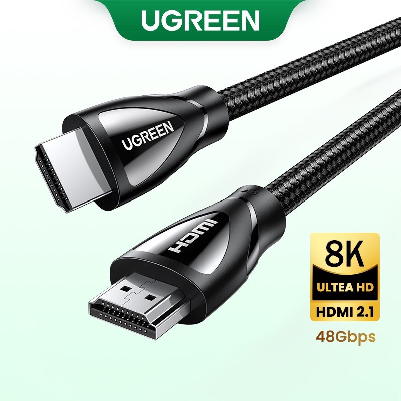 Cáp HDMI 2.1 Ugreen Cao Cấp Chính Hãng HD140 (4K@120Hz x 8K@60Hz- ARC) 80401 80402 80403 80404 Dây Mềm hàng chính hãng