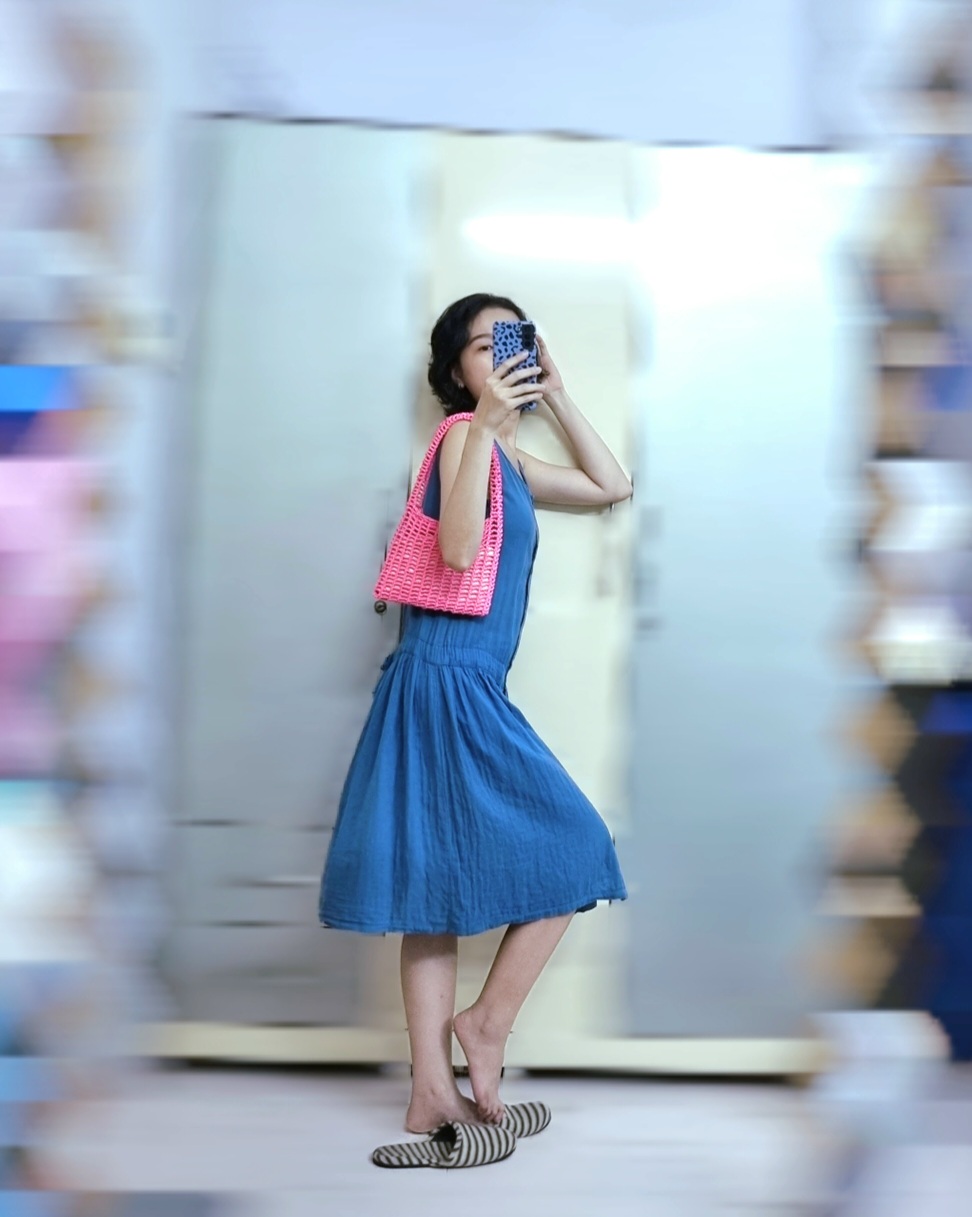 TÚI LƯỚI ĐEO VAI XÁCH TAY NỮ + TÚI VẢI RÚT / NO.1 BAG