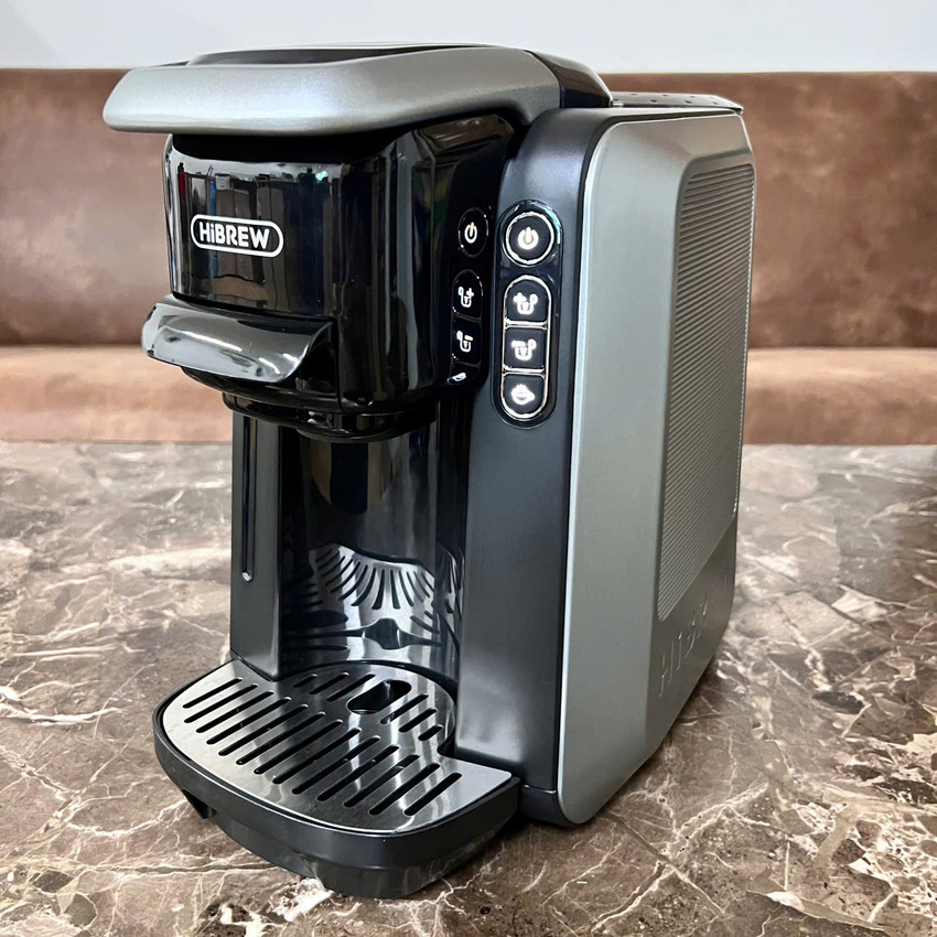 Máy pha cà phê 4 trong 1, Espresso, Viên Nén Nespresso, Nescafe Dolcegusto, Kcup thương hiệu Mỹ cao cấp HiBREW H6 - Hàng Nhập Khẩu