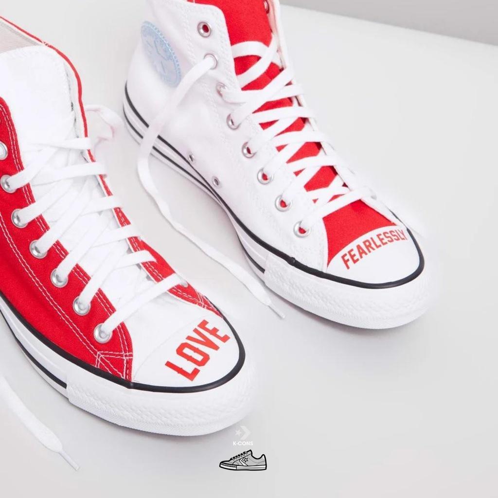 Chuck Taylor All Star Love Fearlessly | Giày Thể Thao Phối Màu Đỏ Trắng Cổ Cao 567310C