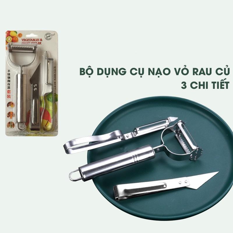 Dao gọt - bào vỏ - thái sợi rau củ quả chuyên dụng bằng inox cao cấp