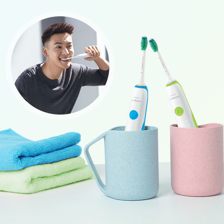 Bàn chải đánh răng điện Philips Sonicare 23.000 lần rung mỗi phút, 3 chế độ làm sạch thông minh - HÀNG NHẬP KHẨU