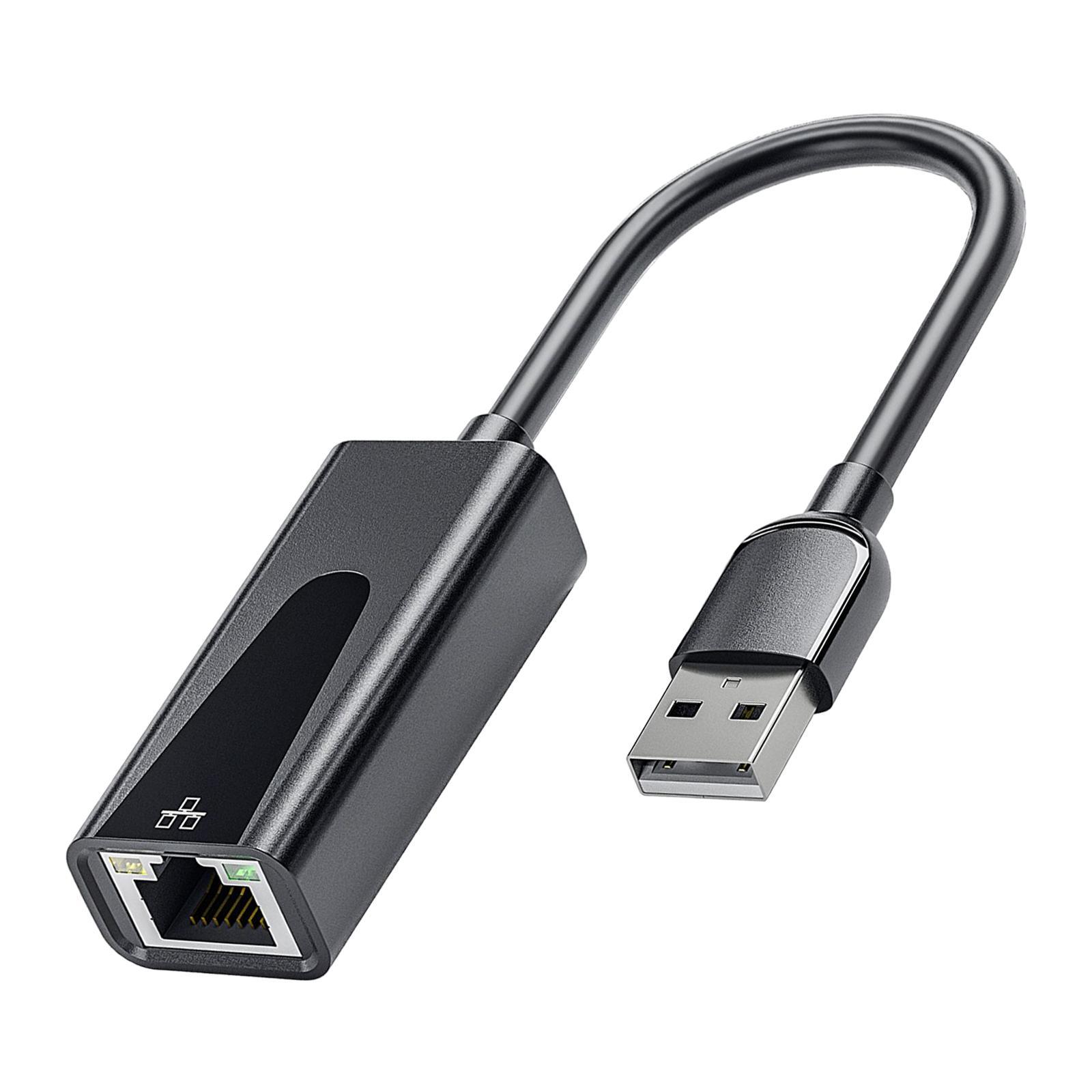 USB to Gigabit Ethernet Adapter USB to Wired LAN Adapter Compact for Laptop