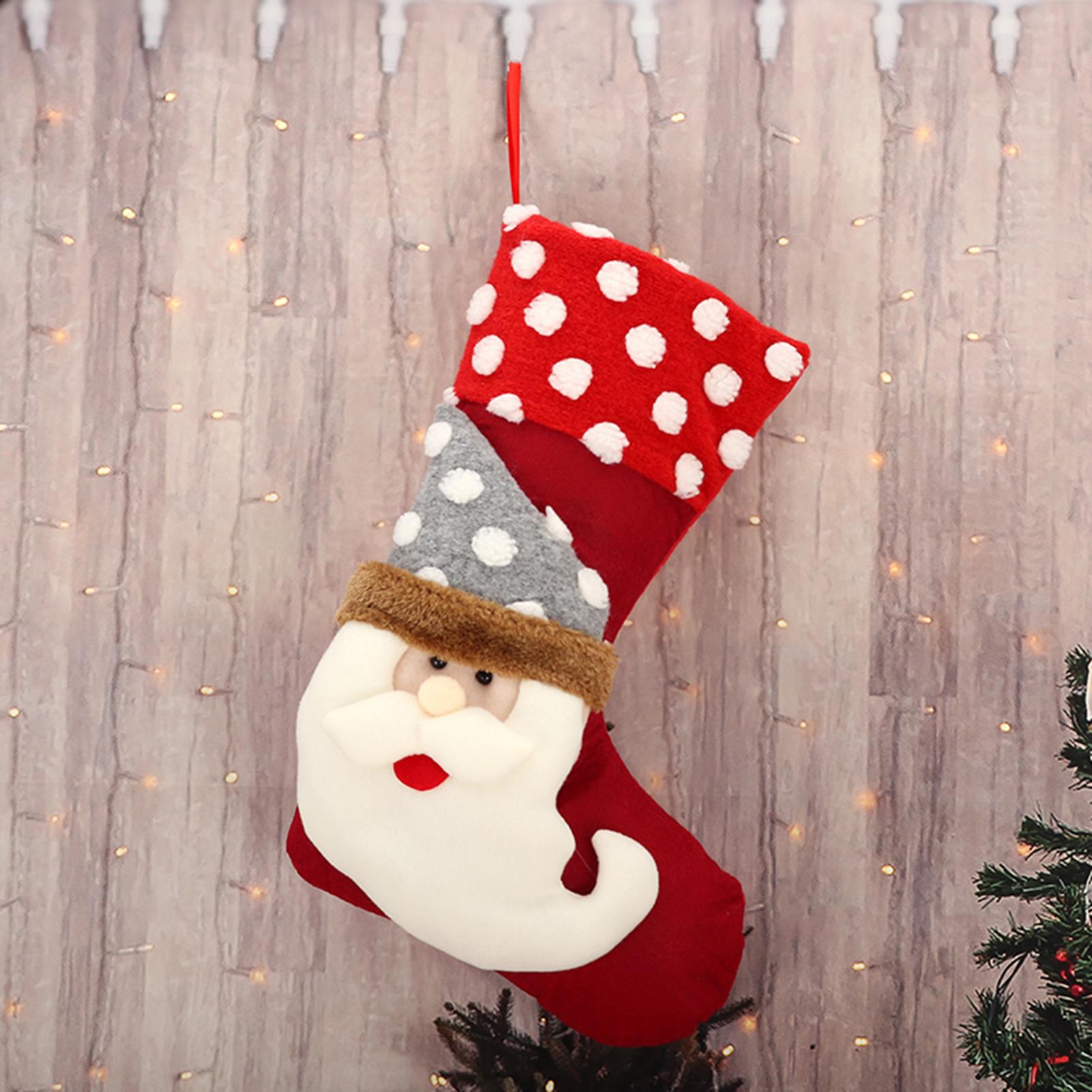 Set 2 Vớ Treo Cho Trang Trí Giáng Sinh Và Ngày Lễ Gia Đình Xmas Nhiều Kiểu Dáng