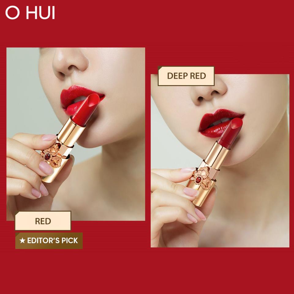 Bộ 3 Son lì dưỡng ẩm ngăn lão hóa OHUI The First Geniture Lipstick (3x3.8g)