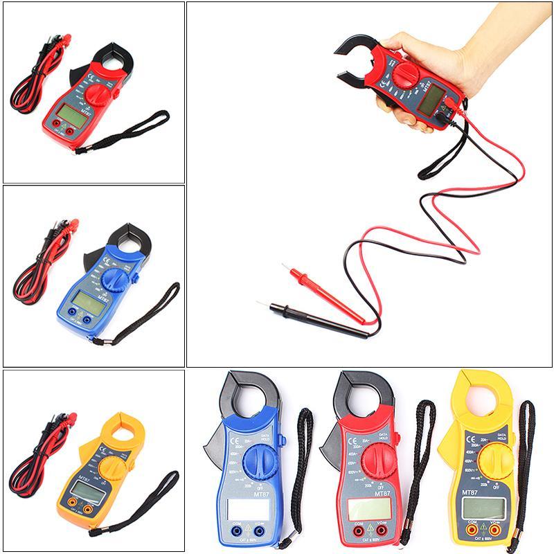 Generic Digital Multimeter LCD Clamp AC DC Voltage Current AMP OHM Resistance Pen Tester Ammeter Voltmeter Checker Blue