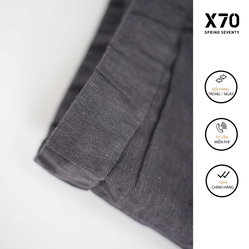 Quần Âu Nam Linen Thiết Kế Lưng Thun Thời Trang X70 - 11650008
