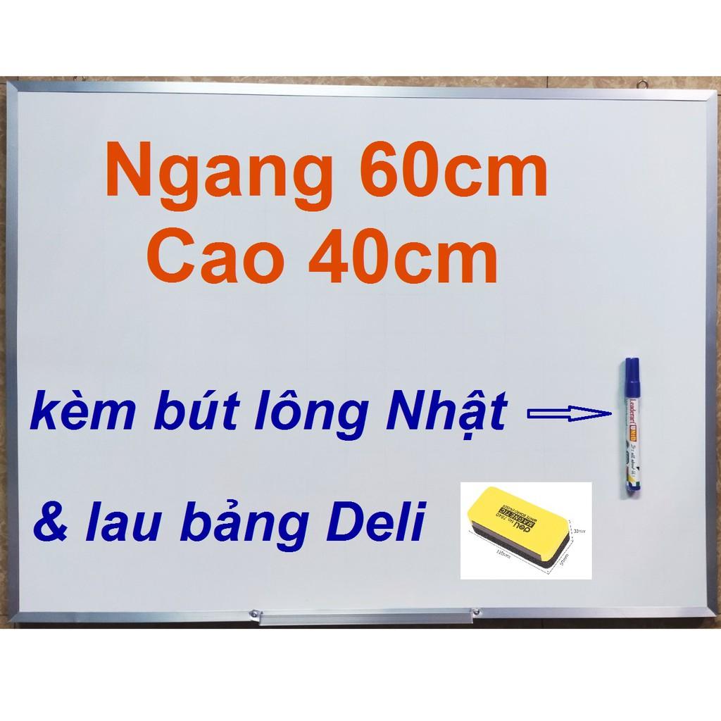 Bảng mica trắng 40x60 viết bút lông viền nhôm - Tặng 1 bút lông và 1 lau bảng 7840