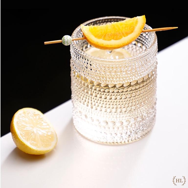 BỘ 6 LY TT CHUYÊN DỤNG CHO COCKTAIL 400ML | CỐC THỦY TINH HỌA TIẾT NỔI CAO CẤP | Ly 400ml dáng trụ Decor 2022