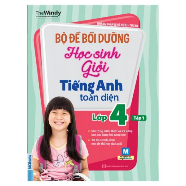 Combo Bộ đề bồi dưỡng học sinh giỏi tiếng Anh toàn diện lớp 4 tập 1 + Tập 2 (Tặng Bút Siêu Kute)