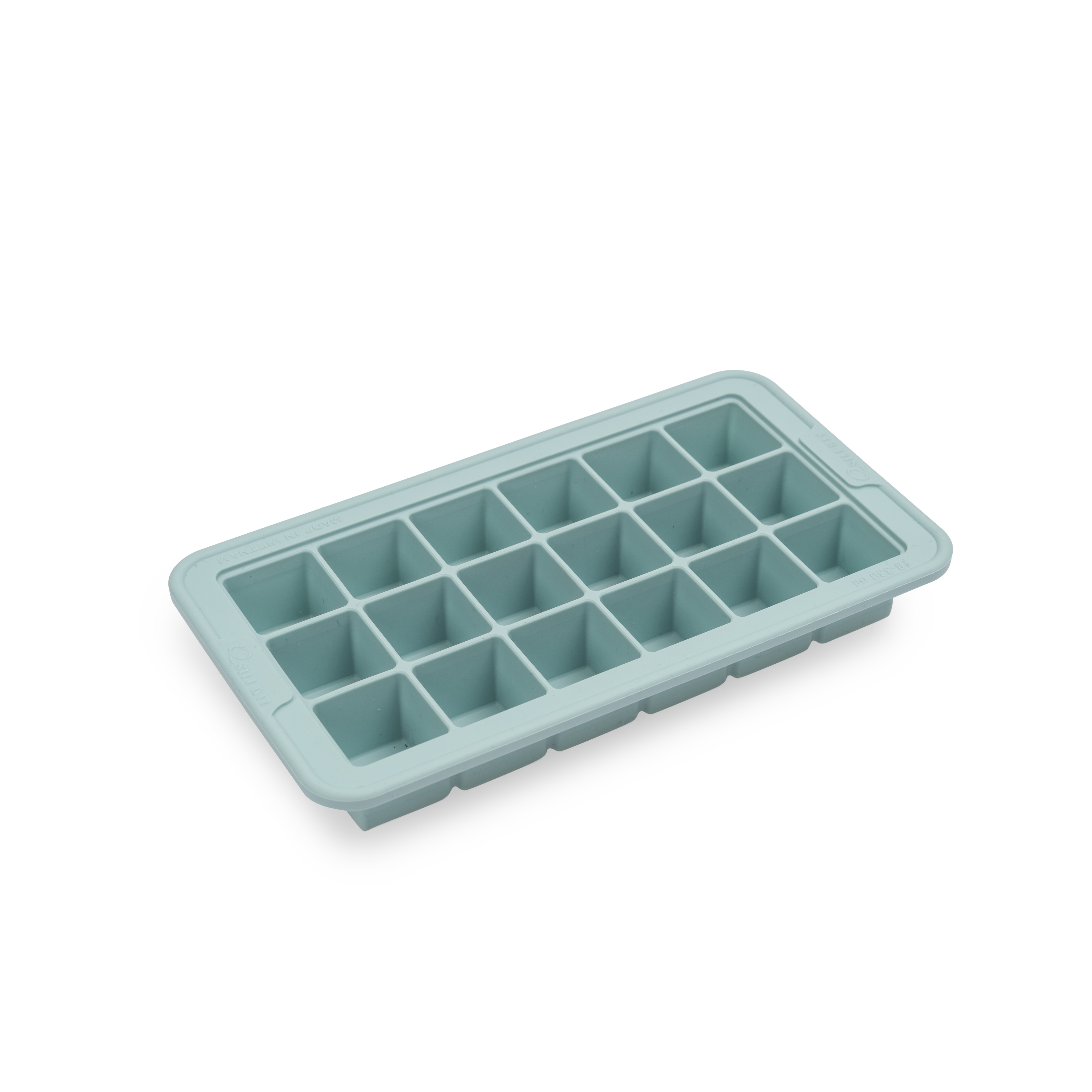 Khay làm đá bằng silicone - Xanh mint