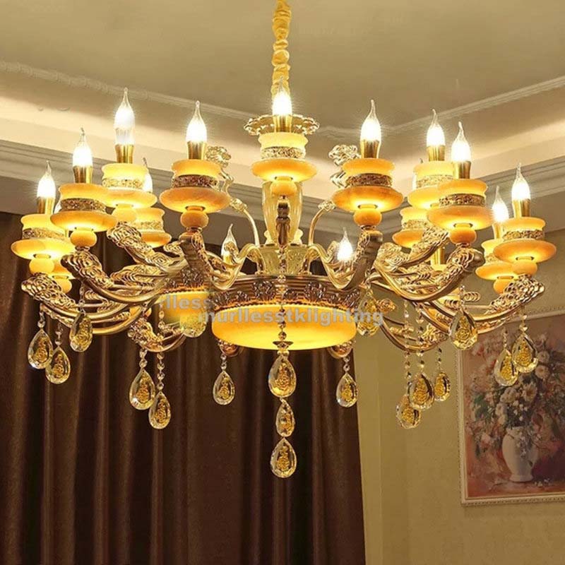 Đèn chùm 15 bóng nến A077