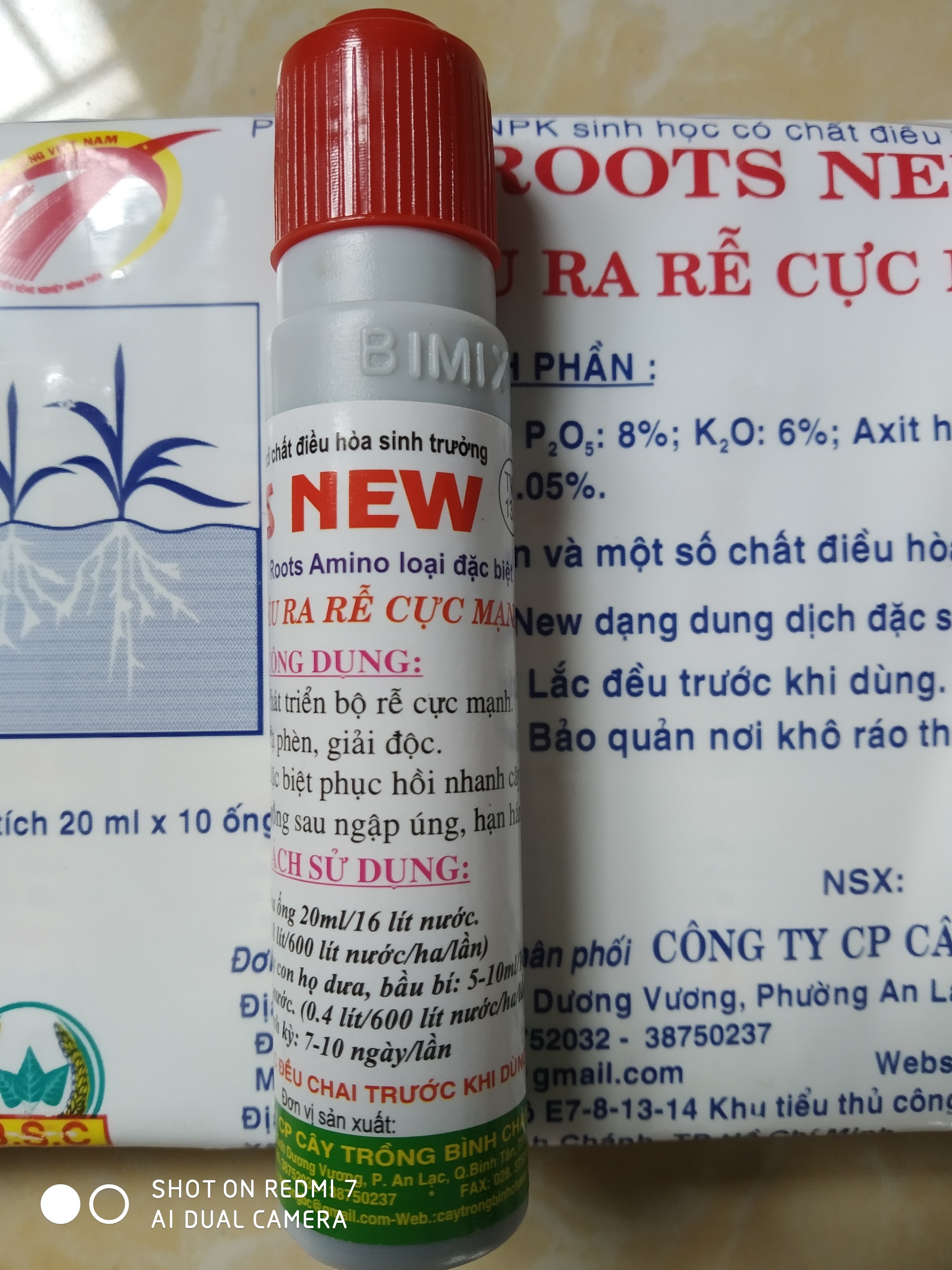 Dung dịch siêu ra rễ cực mạnh Bimix Roots New - chai 20ml