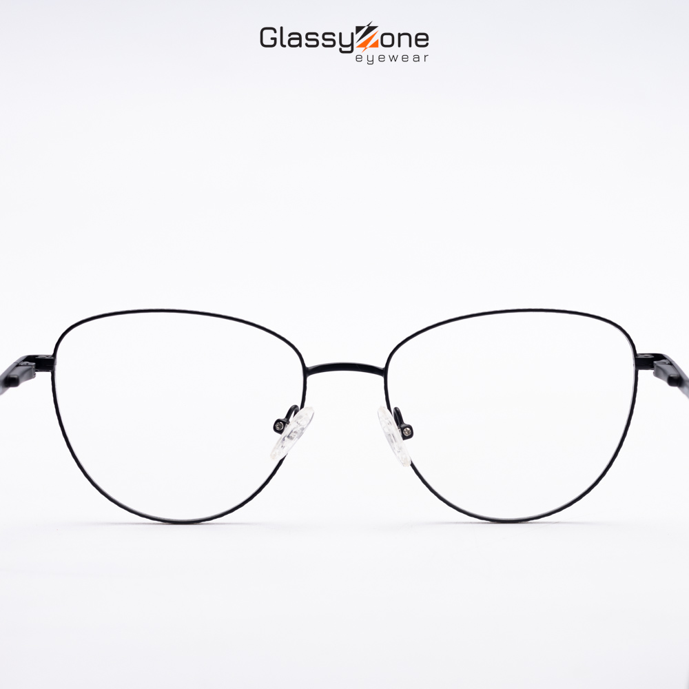 Gọng kính cận, Mắt kính giả cận kim loại Form mắt mèo thời trang Nam Nữ Avery Phila - GlassyZone