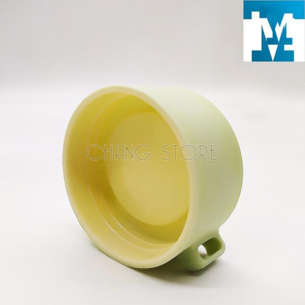 Bình Giữ Nhiệt Thủy Tinh Bọc Nhựa Lúa Mạch 450ml Họa Tiết Xương Rồng, Chống Va Đập, Có Dây Xách Tiện Dụng