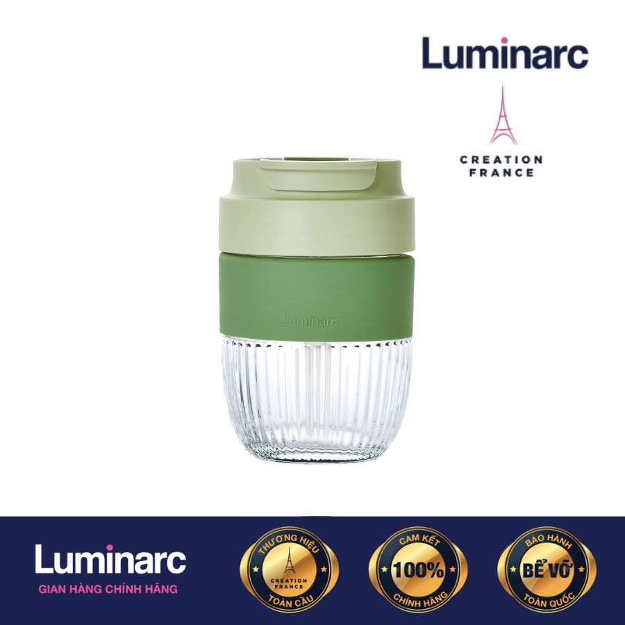 Ly Thuỷ Tinh Có Nắp Luminarc Green 350ml - LUBIV2210