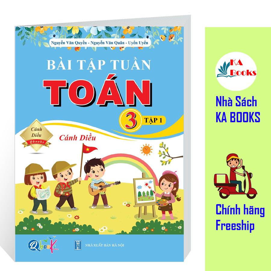 Combo Bài Tập Tuần và Đề Kiểm Tra Toán và Tiếng Việt lớp 3 - Cánh diều - Học Kì 1 (4 cuốn)