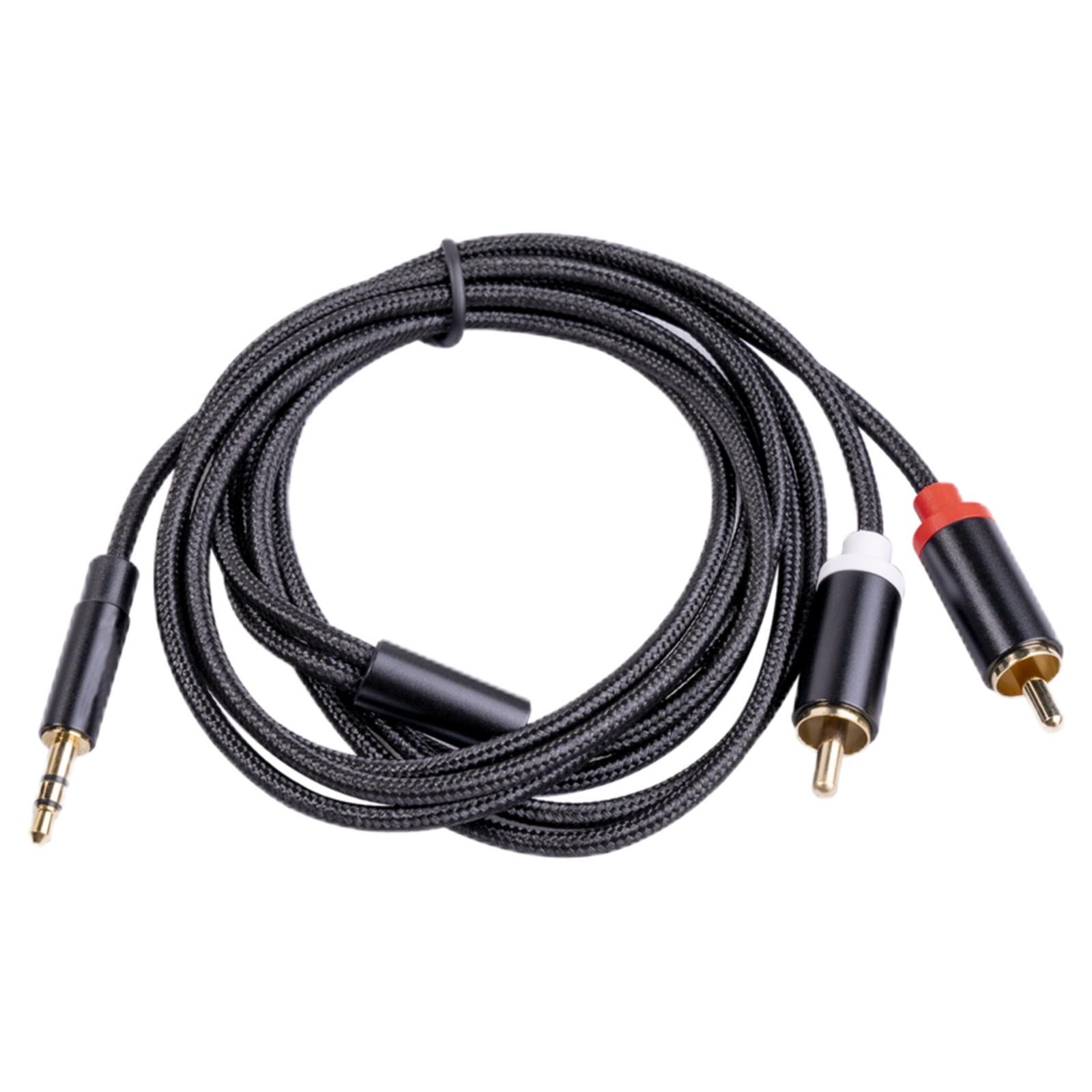 RCA Stereo Subwoofer AUX Cable Connector 1M