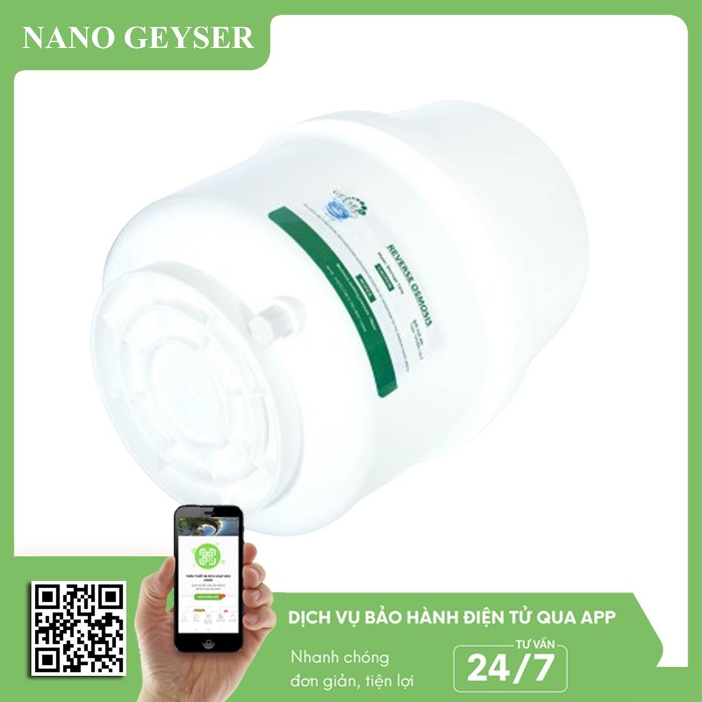 Bình áp máy lọc nước 8L Nano Geyser, Tặng van bình áp nối nhanh - Hàng Chính Hãng