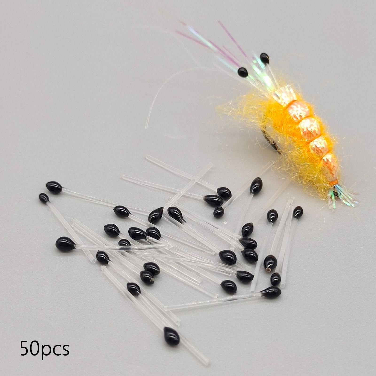 50 Pcs fly Tying Materials Fly Fishing  Eyes for Fishing Baits
