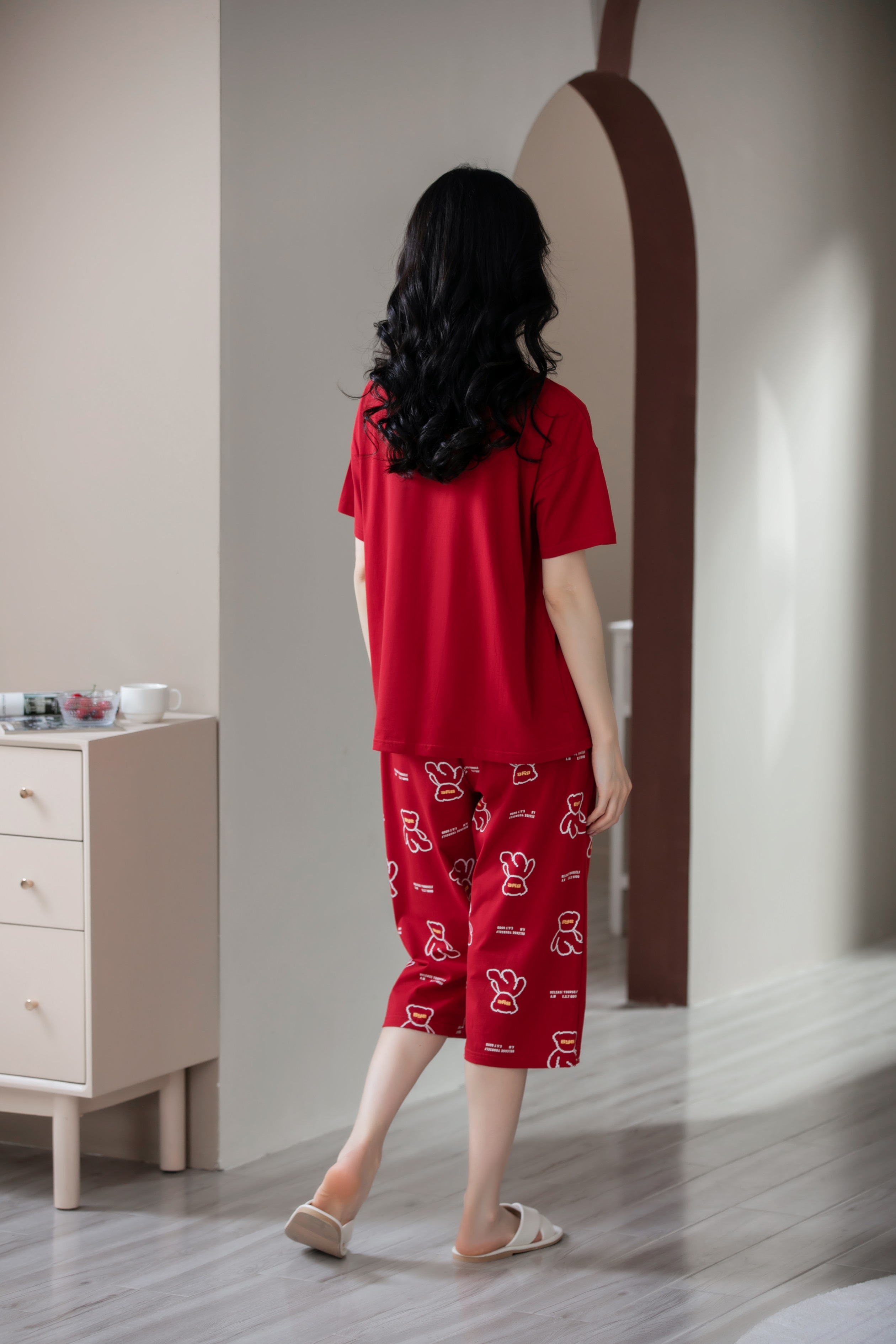 Quần áo mặc nhà cotton 5557
