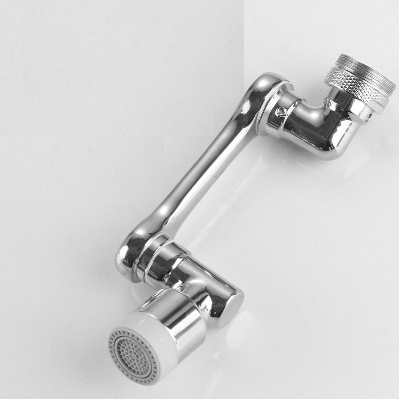 Đầu nối vòi nước thông minh xoay 1080 độ -Vòi nước lắp chậu rửa bát chén inox cao cấp với 2 chế độ nước