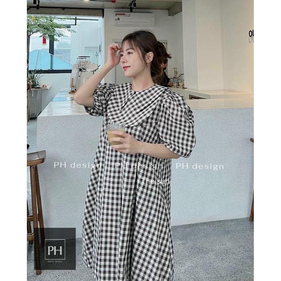 Đầm bầu THỜI TRANG CÔNG SỞ thiết kế đẹp giá rẻ -Váy bầu DÁNG SUÔNG kẻ sọc trẻ trung