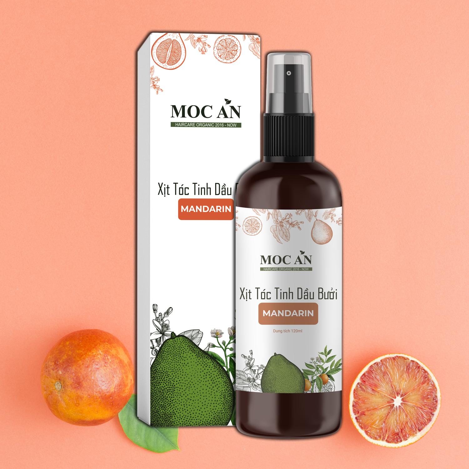 [BMA120] Xịt Bưởi Tinh Dầu Vỏ Quýt [120ML] Mộc Ân Haircare