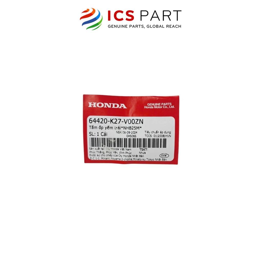 Ốp Trung Tâm (Tấm Ốp Yếm) Trái HONDA Air Blade 125 Đen Nhb25M (64420K27V00ZN)