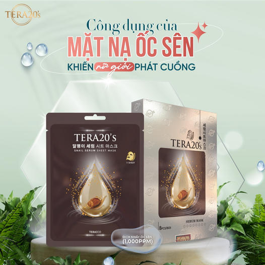 Mặt nạ dưỡng da tinh chất Ốc Sên TERA20's Hàn Quốc