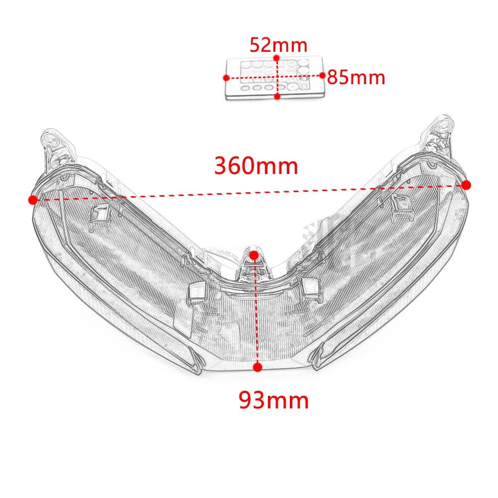 Đèn Pha 7 Màu Kèm Điều Khiển Từ Xa Chuyên Dụng Cho Xe Mô Tô YAMAHA LC150 Y15ZR EXCITER150 MX KING SNIPER150
