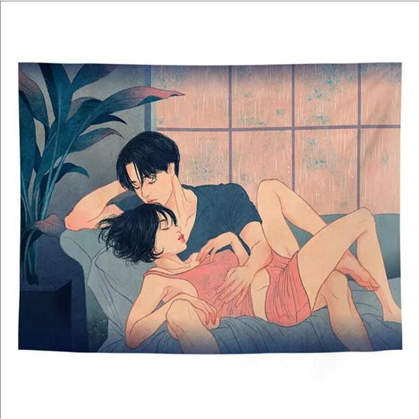 Tranh vải cặp đôi nhiều mẫu CHILL -