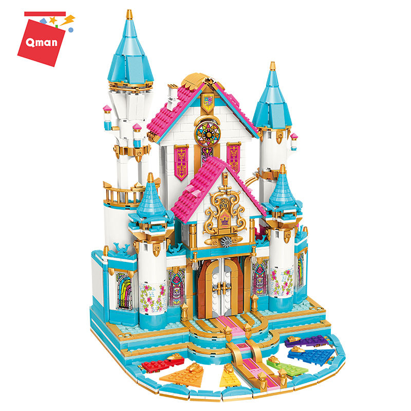 Đồ chơi lắp xếp hình Lâu đài hoa Qman 32015 cho bé gái