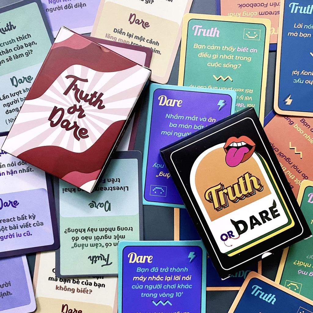 Combo bộ bài truth or dare drinkinggame uống rượu thách hay thật cho bạn bè