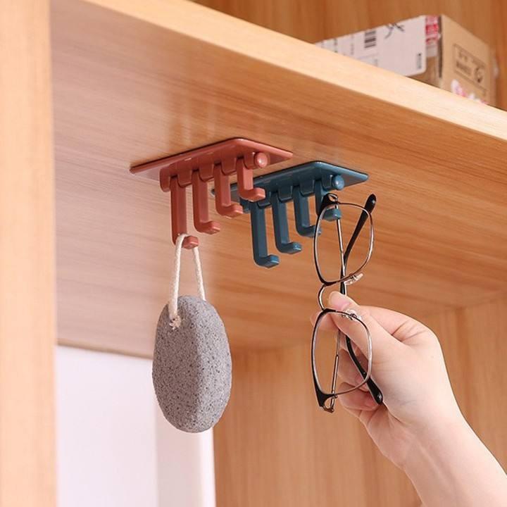 Móc Dán Tường 4 Nhánh Siêu Chắc Xoay 180 Độ Hình Cây Thông