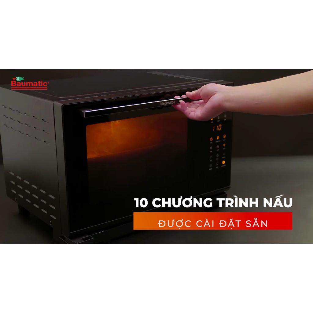 Lò nướng hấp 10 chức năng Baumatic BSQ26CBK - Thương hiệu của Anh &quot;Hàng nhập khẩu&quot;